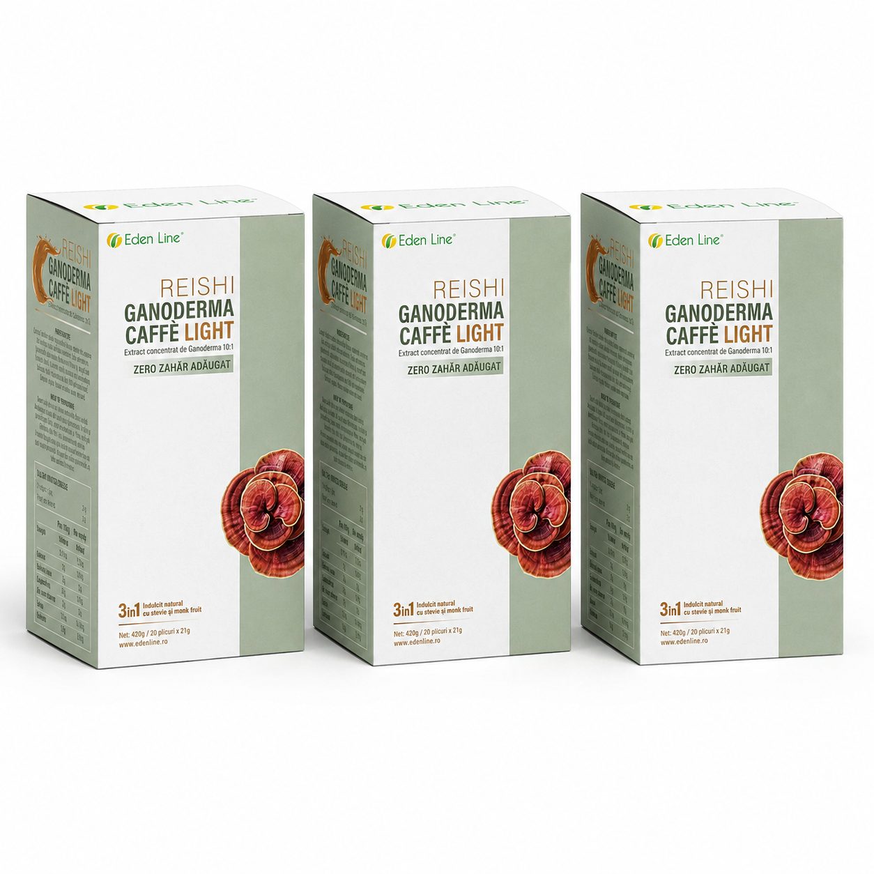 3 Cutii Cafea Ganoderma Light - Zero Zahăr 3 Cutii Cafea Ganoderma Light - Zero Zahăr