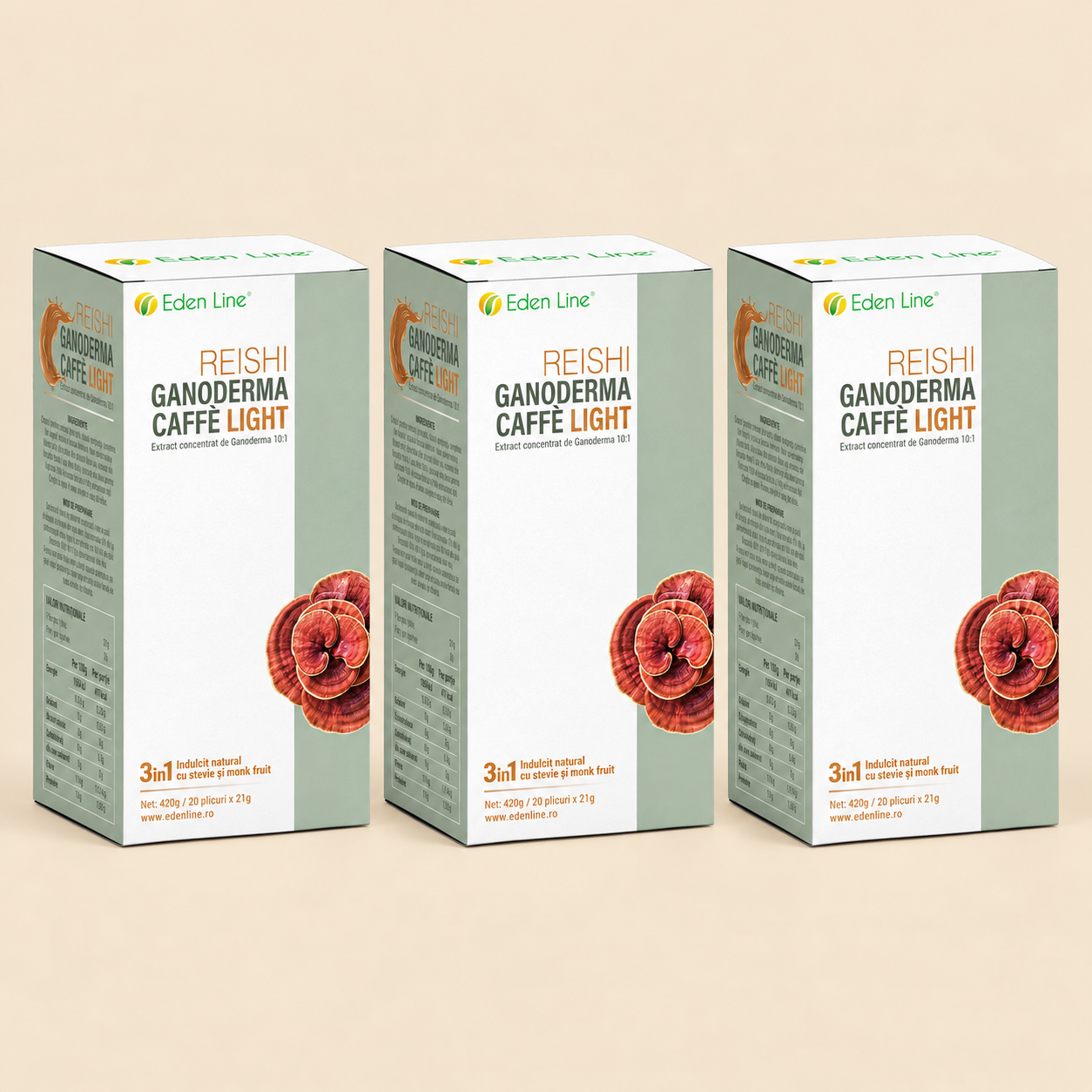 3 Cutii Cafea Ganoderma Light 3 Cutii Cafea Ganoderma Light